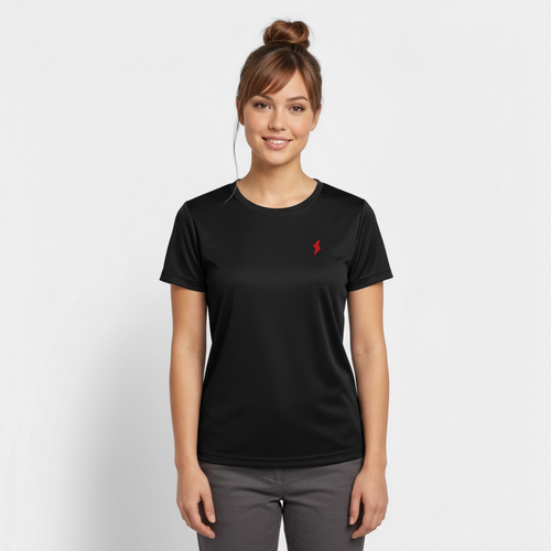 Haut sport à manches courtes pour femme - black